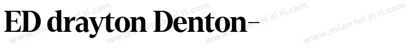 ED drayton Denton字体转换